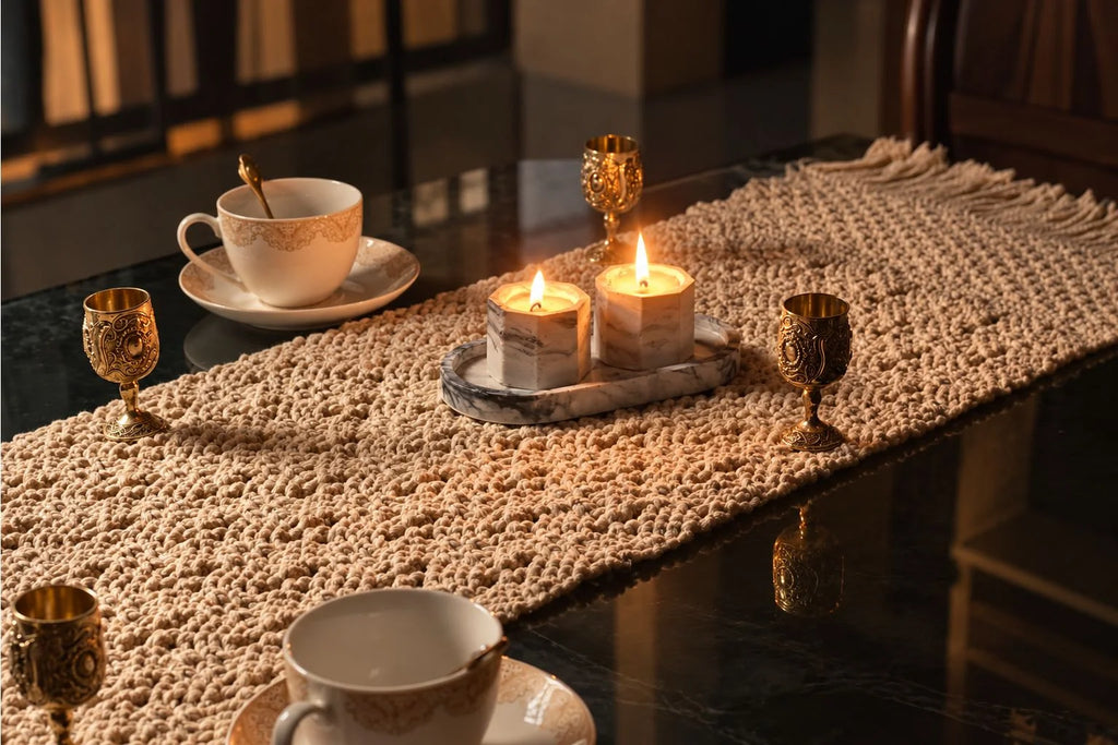 Chunky Macramé Table Runner