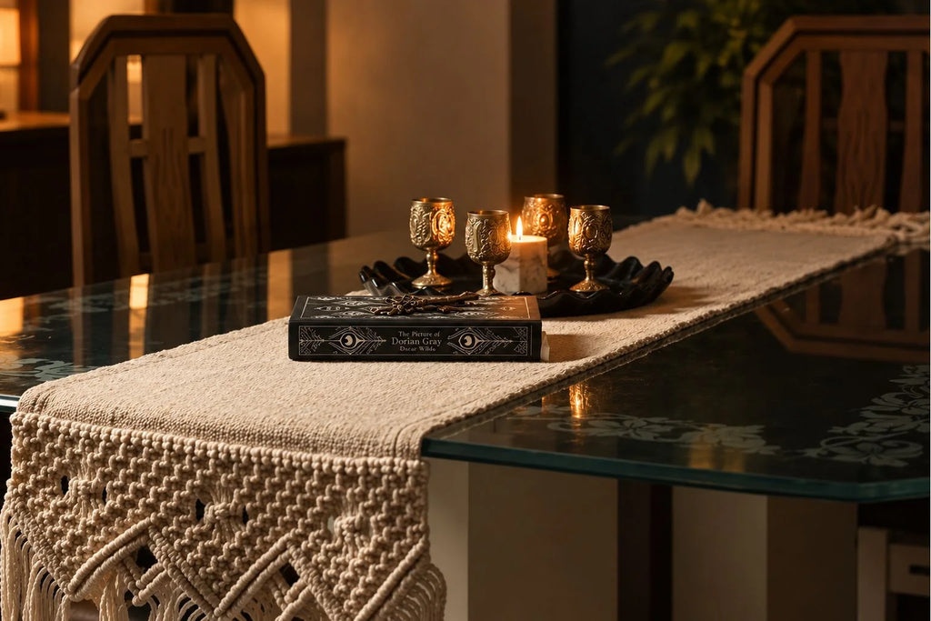 Handwoven Macramé Table Runner