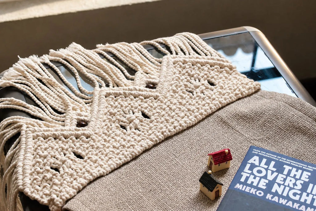 Handwoven Macramé Table Runner