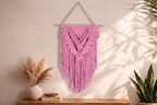 Lilac Macrame Wall Hanging | Handwoven Boho Wall Tapestry