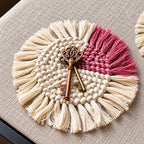 Handwoven Macramé Coasters – Set of 4